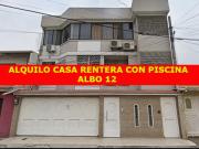 ALQUILO CASA RENTERA CON PISCINA ALBO 12,GUAYAQUIL