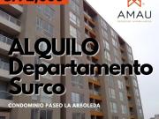 ALQUILO DPTO SURCO COND PASEO LA ARBOLEDA