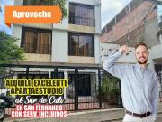 ALQUILO EXCELENTE APARTAESTUDIO BIAMBIENTE AL SUR DE...