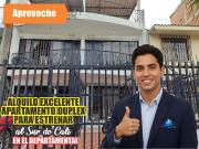 ALQUILO EXCELENTE APARTAMENTO DUPLEX PARA ESTRENAR AL...