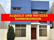 alquilo villa urb matices la perla