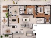 Alto Padrao Parque Barigui Garden Duplex 4 quartos 231...