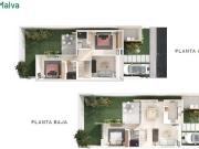 Amaral, jardin residencial, modelo Malva