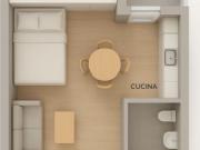 Ampio monolocale con balcone in Citt Studi