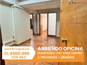 Amplia oficina en pleno centro de Santiago