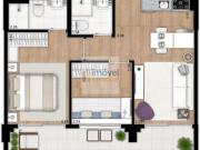 AMPM PAULICÉIA CENTRO Apartamento à venda com 49m2, 2...