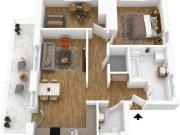 Angenehm Wohnen Helle 3 Zimmerwohnung mit Balkon