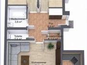 Anlegerwohnung für Studenten 2er WG. 2 extra SZ, 1...