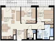 Ansprechende 3 Zimmer Wohnung mit großzügiger Freifläche...