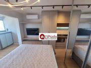 Ao lado Metro Klabin, estúdio mobiliado, varanda fechado...