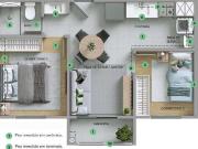 AP na planta de 2 dorm de 32m², 1 vg de garagem MRV...
