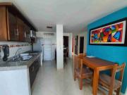 Aparta estudio de 2 habitaciones amoblado