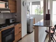 Apartaestudio para la renta amoblada en el Poblado, piso 13