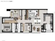 Apartamento 03 suites 150m² Champagnat Dez/2025