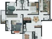 Apartamento 100 m² à venda, 3 dormitórios na Vila Gilda...