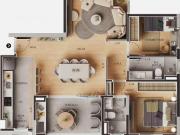 Apartamento 121 m² 4 dormitórios Grand Palazzo Residence...