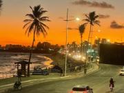 Apartamento mobiliado 1/4 Itapuã Pé na Areia Itapuã