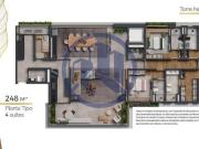 Apartamento, 198,46 m², 3 suítes, 3 vagas ao lado do...