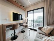 Apartamento 1 dormitório totalmente mobiliado para...