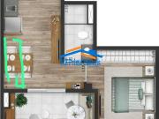 Apartamento 1 Quarto Varanda 1 Vaga Mobiliado p/...