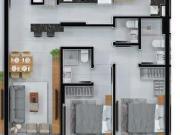 Apartamento 2 Dormitórios Bairro Centro