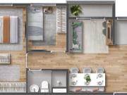 Apartamento 2 Dormitórios c/ Terraço Nações Unidas