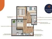 Apartamento 2 Dormitórios c/ vaga em Veleiros