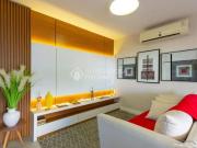Apartamento 2 dormitorios com churrasqueira e infra completa