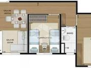 Apartamento 2 Dorms | 47 m² | Condominio Vila Arbori...