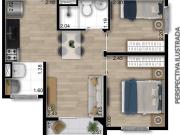 Apartamento, 2 dorms com varanda e piscina, ao lado do...