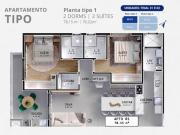 Apartamento 2 quartos 78m2 com 2 vagas à venda no Batel...