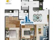 Apartamento 2 quartos e 2 vagas no Bairro Castelo Belo...