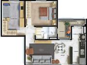 Apartamento 2 quartos no Altos da Avenida