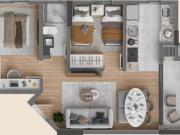 APARTAMENTO 2 QUARTOS VARANDA COM CHURRASQUEIRA À VENDA...