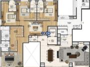 Apartamento 328m2, 4 quartos, 4 suítes, varanda e vista...