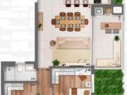 APARTAMENTO 3 QUARTO 1 SUÍTE COM SACADA À VENDA NO JUVEVÊ PR