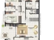 Apartamento 3 Quartos com 1 SuÃte e 179mÂ² Centro PLC