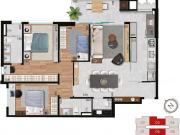 Apartamento 3 quartos com suíte 2 vagas Cabral Graciosa...