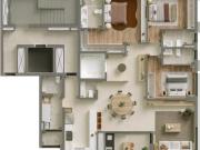 Apartamento 3 Suítes no Água Verde 162m² Poty