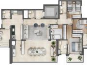 Apartamento 3 suítes no Butantã Green View Residences em...