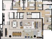 Apartamento 4 Suítes e 4 vagas à venda Vila Madalena SP