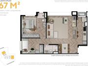 Apartamento 67m² 2 dormitórios Vila Osasco Osasco