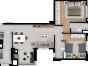 Apartamento 67m² à venda 2 dormitórios, varanda Gourmet...