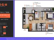 Apartamento 71,57 m² no Novo Mundo de 3 Quartos