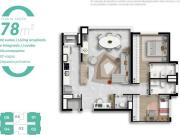 Apartamento 78m² 3 dormitórios Vila Osasco Osasco
