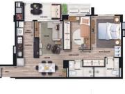 Apartamento 85 m², 3 Quartos 1 Suíte, 1 Vaga dupla