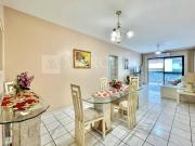 Apartamento no Guarujá, Pitangueiras, Com Sacada com...