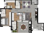 Apartamento a venda 105m2 Tatuapé São Paulo SP