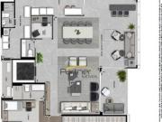 Apartamento com 3 dormitórios à venda, 228 m² por R$...