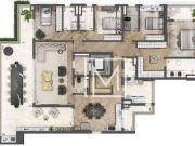 Apartamento à venda, 246 m² por R$ 5.173.915,00 Chácara...